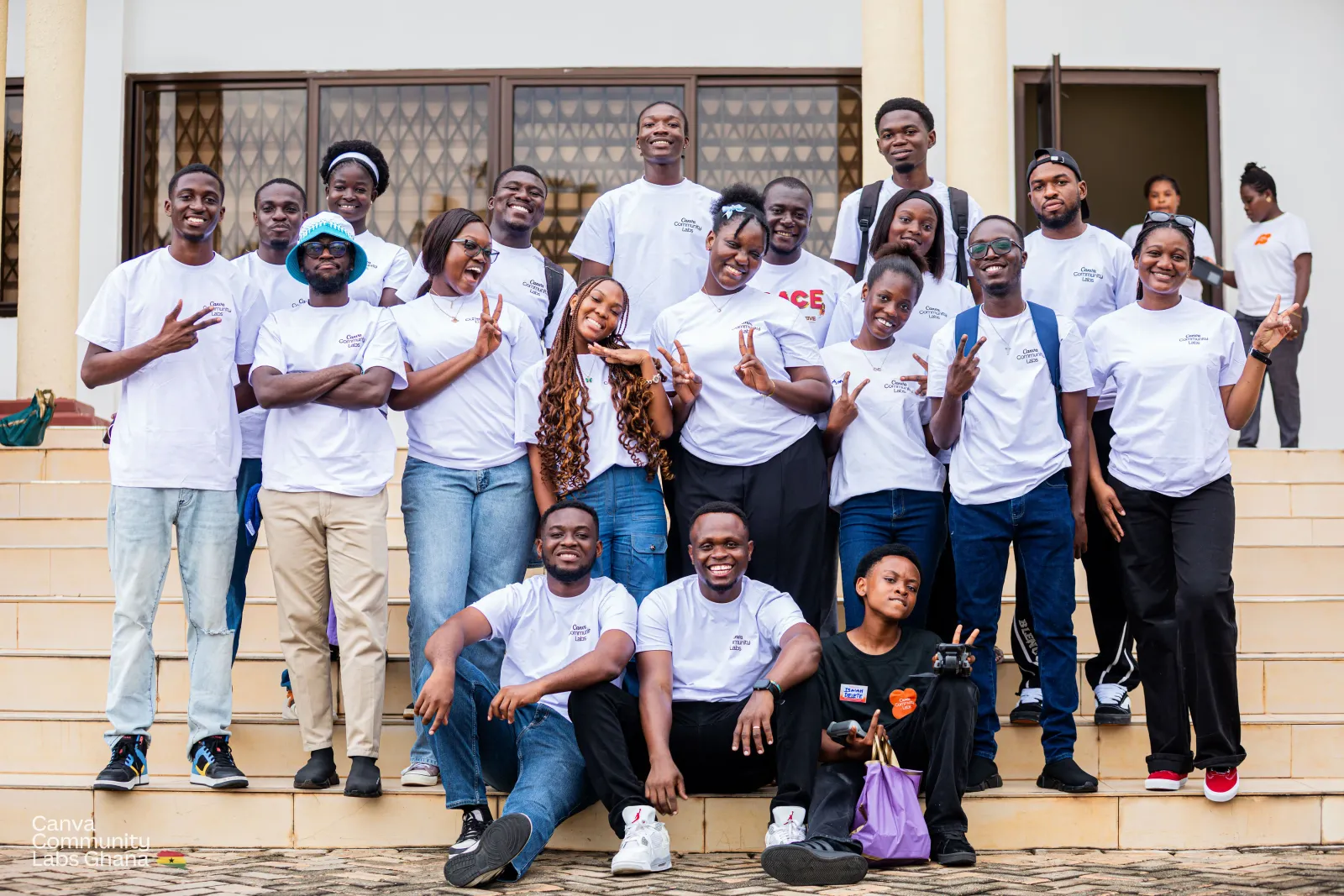 The Community Labs Ghana volunteer team that made the event possible